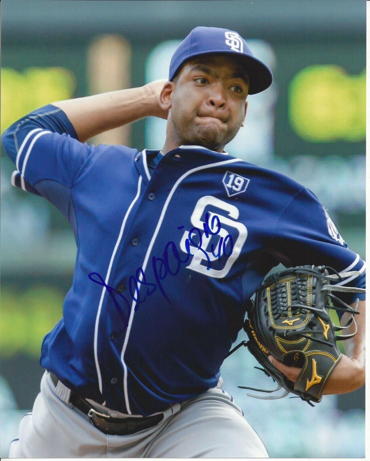 Odrisamer Despaigne Autographed 8x10 San Diego Padres#S755