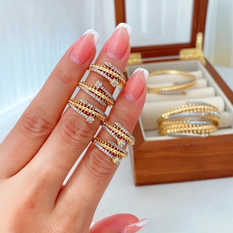 Vintage Style Classic Style Nail Copper Mixed Metal Rings Bracelets