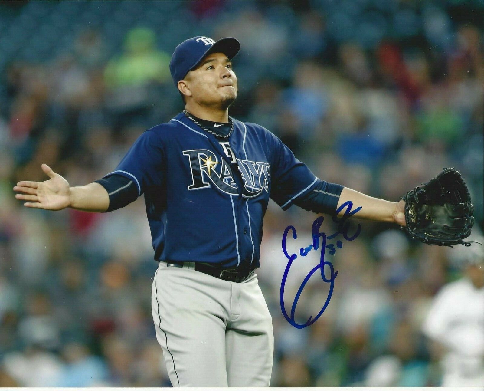 Erasmo Ramirez Autographed 8x10 Tampa Bay Rays#S911