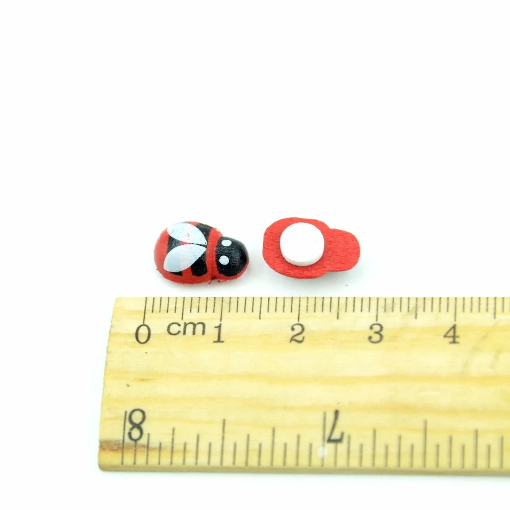 20Pcs Wood Artificial Handmade Bee Fashion Wall Sticker Children Kids Painted DIY Craft Wedding Home Party Holiday Decoration