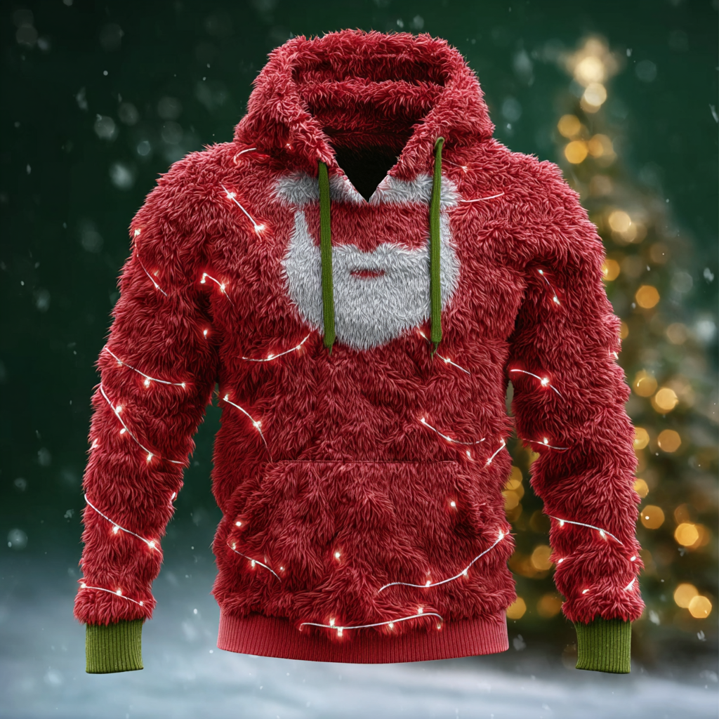 Men's Celtic Cross With Wings Art Viking Cozy Plush Hoodie elevenforest