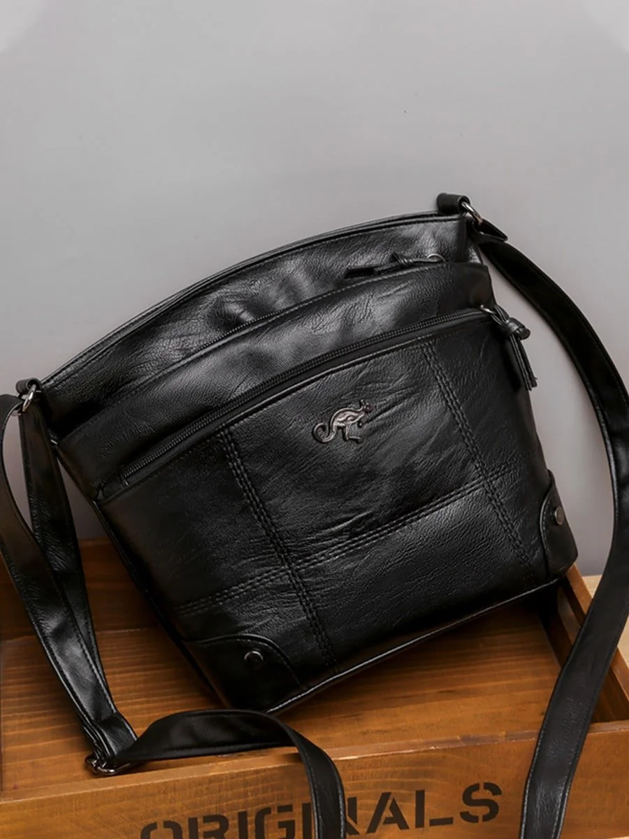 Soft Leather Texture Large Capacity Shoulder Bag