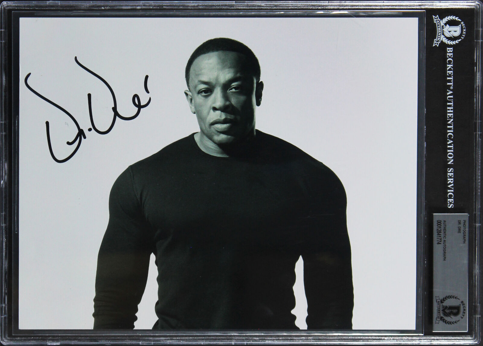 Dr. Dre N.W.A Authentic Signed 8x10 Photo Poster painting Autographed BAS Slabbed