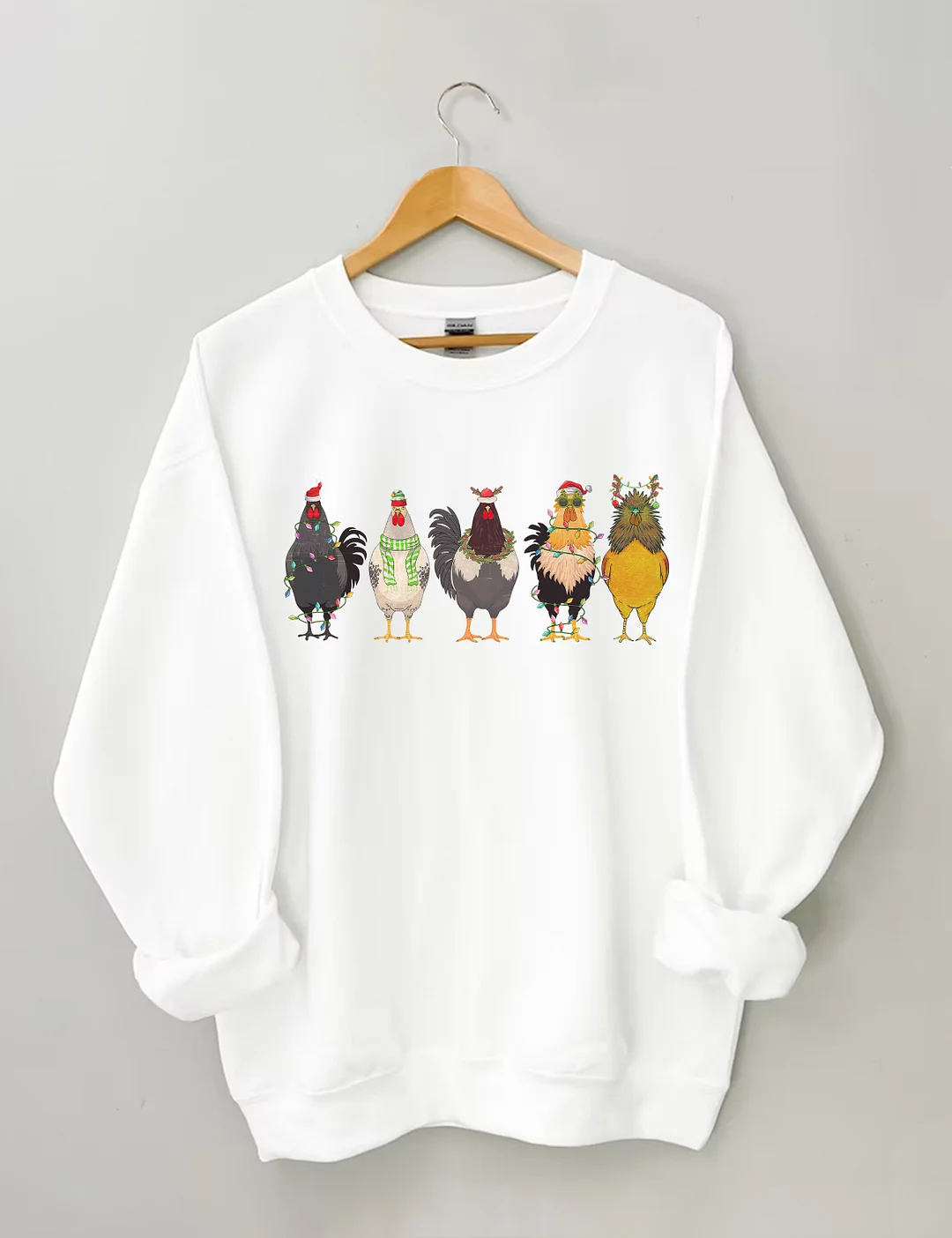 Funny Chicken Lover Christmas Sweatshirt
