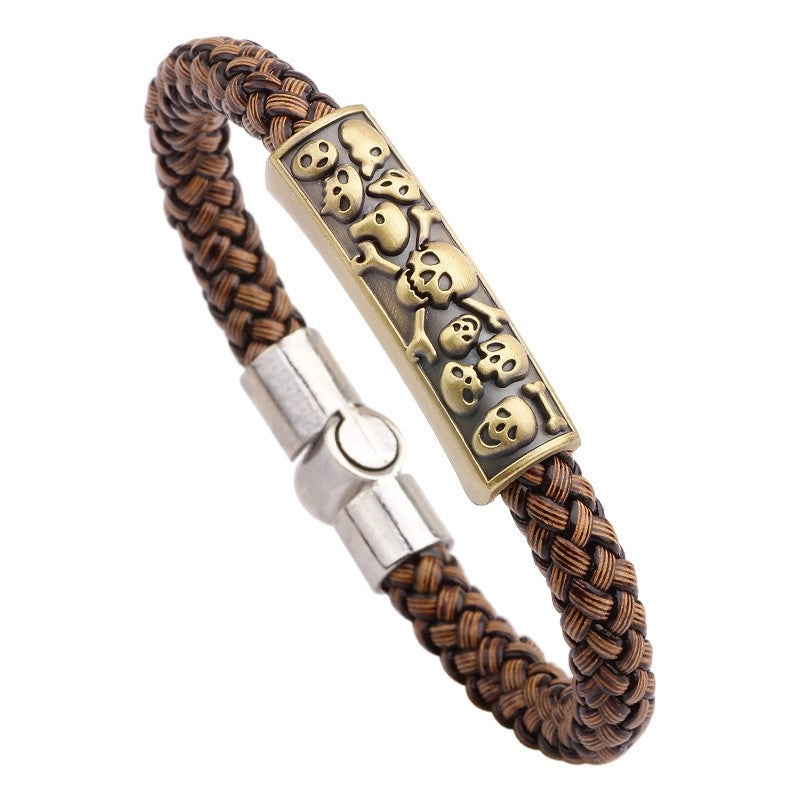 Punk Solid Color Alloy Bracelets