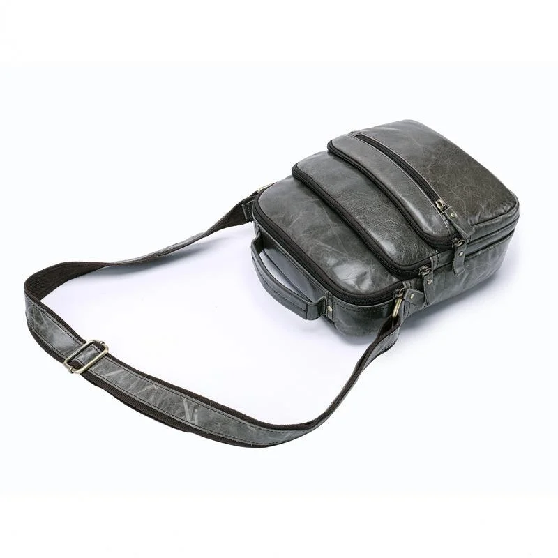 Classic Leather Soft Handbags For Men With Large Capacity