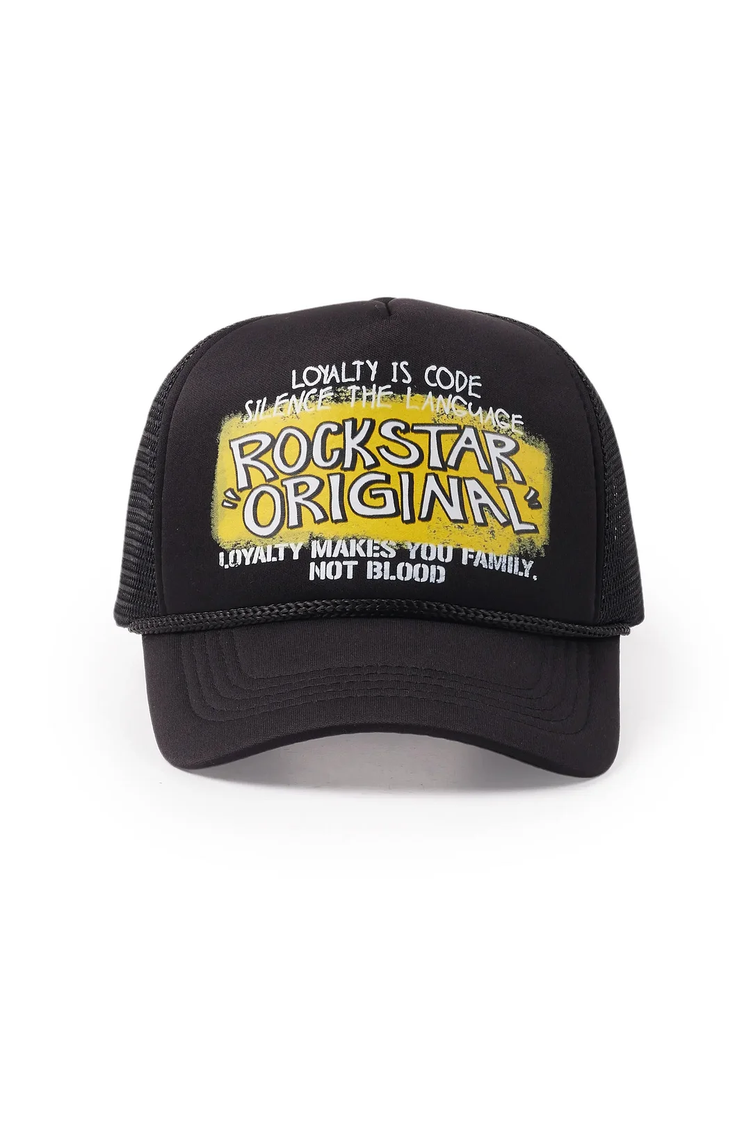 Beno Black Graphic Trucker Hat