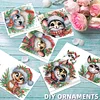 6PCS DIY Diamond Art Greeting Cards Christmas Animal Congratulations Cards Gift
