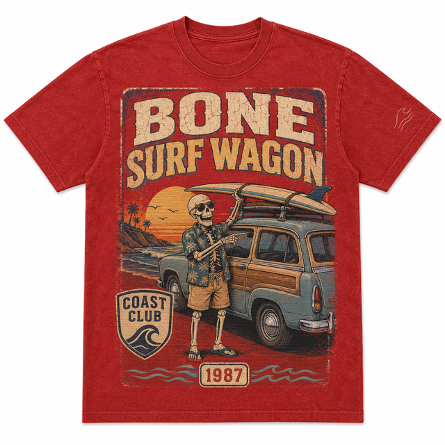 Surf Bone Wagon Cotton T-Shirt