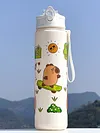 800ml Capybara Cute Water Cup with Straw & Handle Travel Water Bottle for Sports
