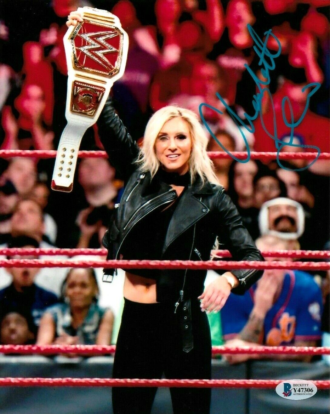 WWE CHARLOTTE FLAIR HAND SIGNED AUTOGRAPHED 8X10 Photo Poster painting WITH PROOF BECKETT COA 8