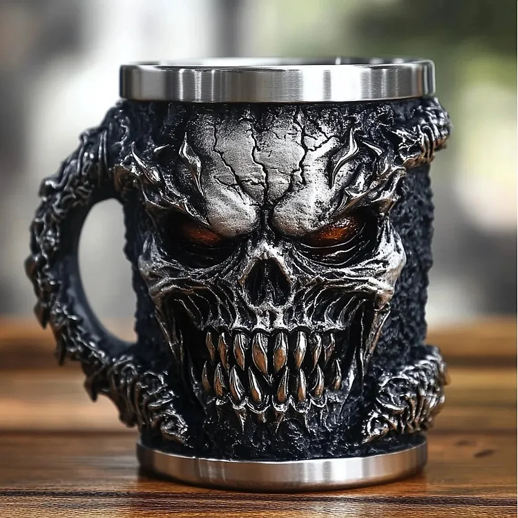 ⏰Historical Lowest Price: Save 49%- ☠️ Skull Mug of Darkness 