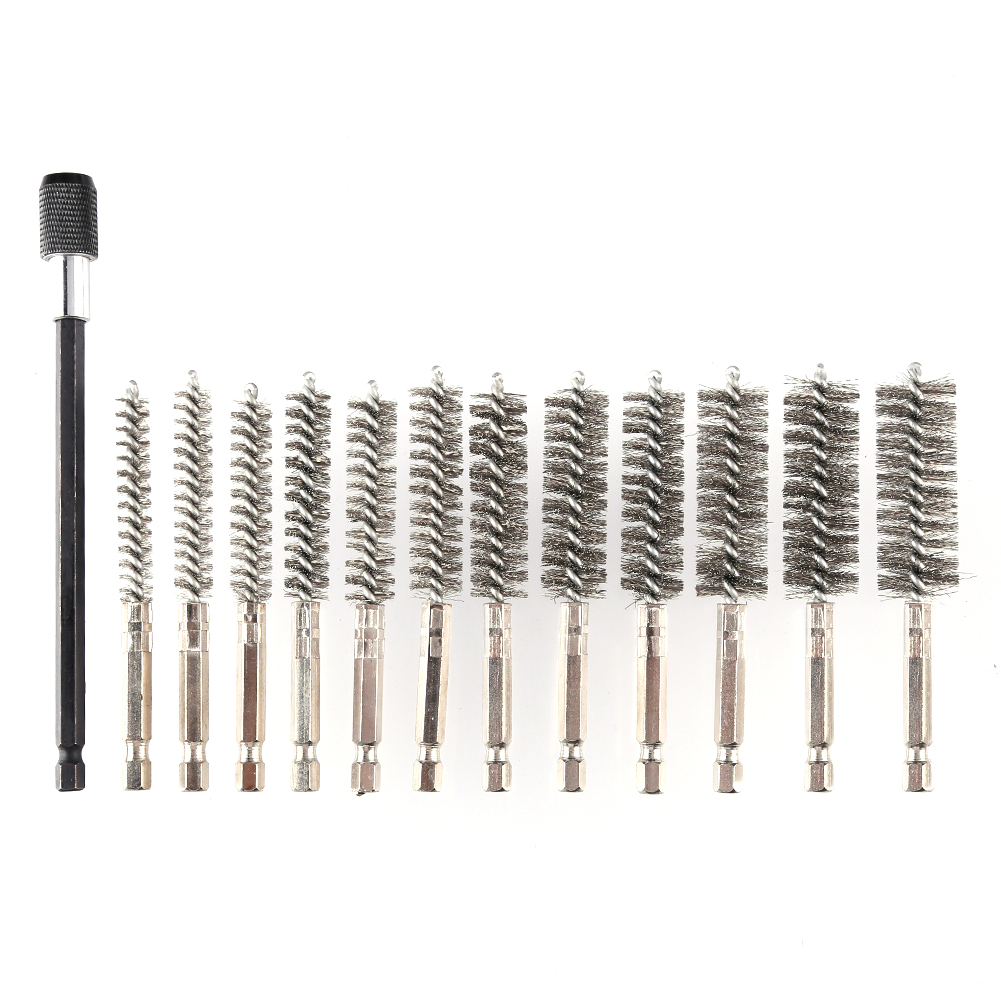 

12pcs Electric Impact Drill Hex Shank Brush Car Paint Remover Wire Cleaner, 501 Original