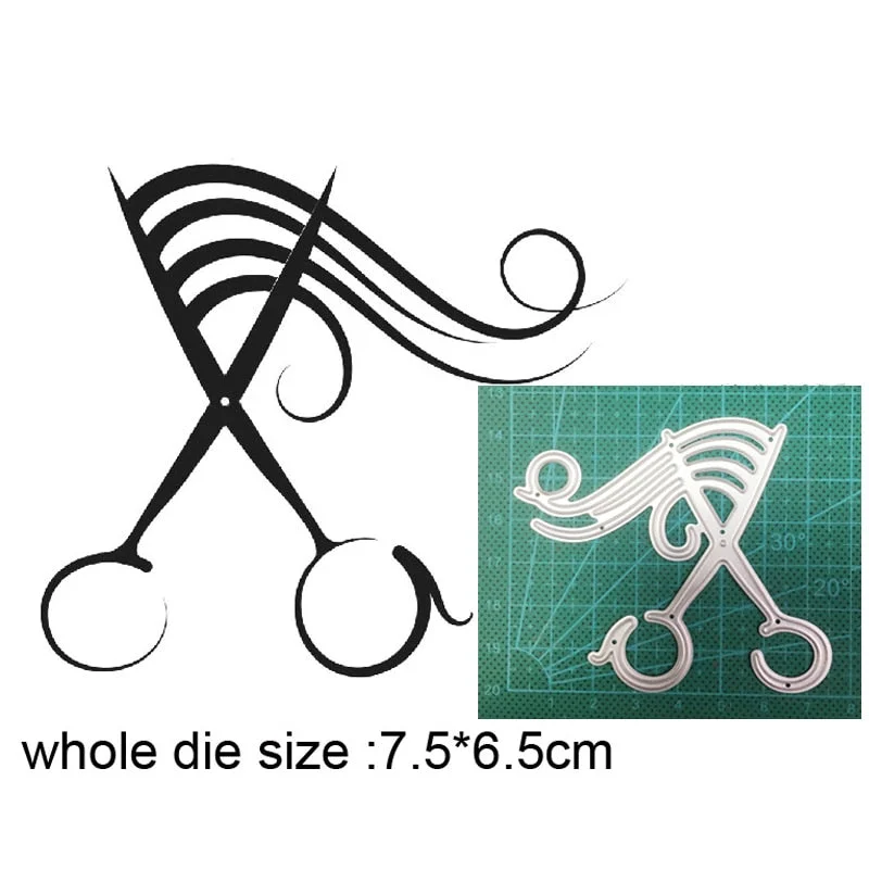 Metal Cutting Dies Hair Dryer Scissors Comb Die Cut DIY Scrapbooking Dies Craft Dies Handmade Cards Making Punch Art Cutter Dies