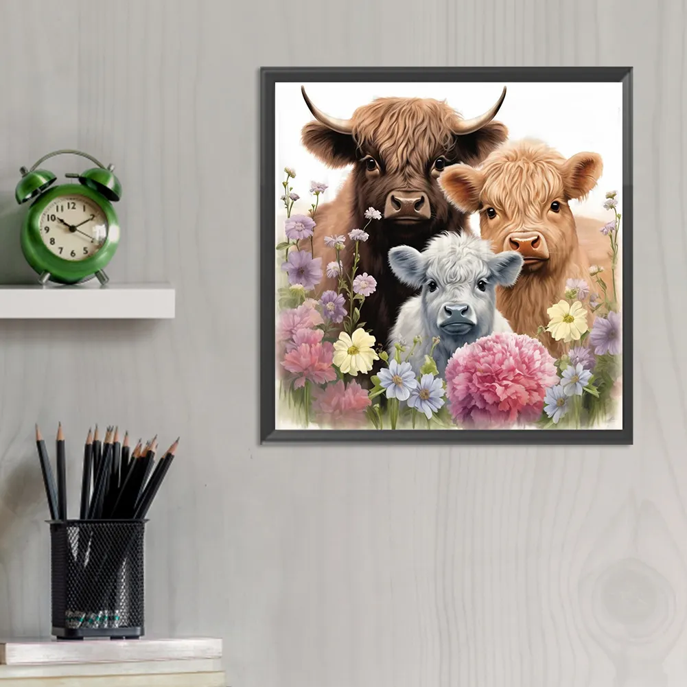 Diamond Painting - Full Round Drill - Yak&Lamb(Canvas|30*30cm)
