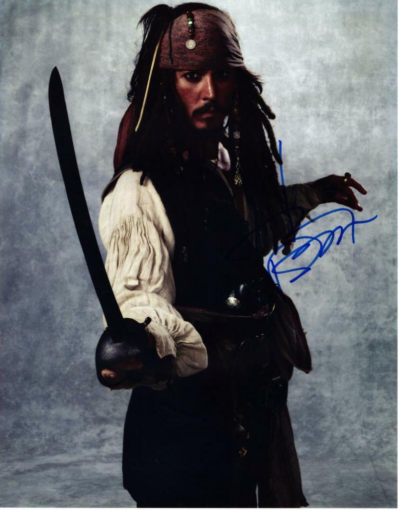 JOHNNY DEPP 11x14 Signed Autographed Photo Poster painting Picture with COA