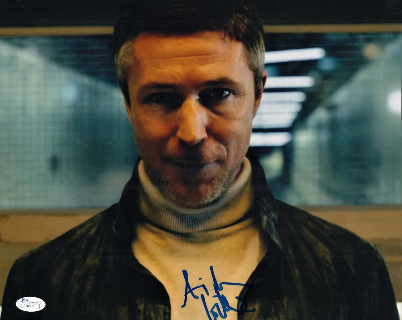 Aidan Gillen Signed Quantum Break The Wire 11x14 Photo Poster painting w/JSA COA P26807