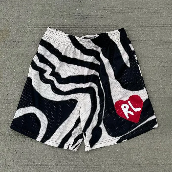 Sopula Fashion Zebra Pattern Mesh Shorts