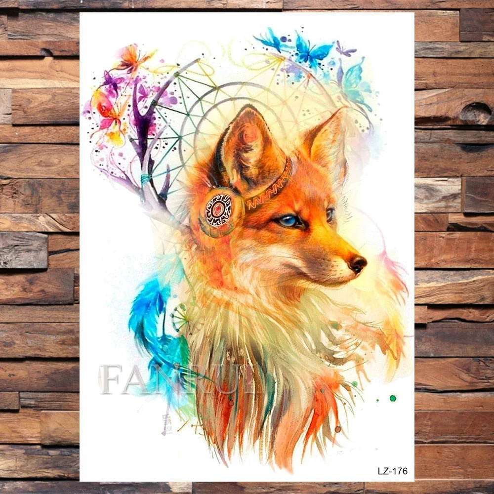 Mighty Lion King Of Beasts Tattoos Temporary Men Women Body Art Fake Tatoo Realistic Tribal Tiger Tattoo Sticker Arm Leg Makeup