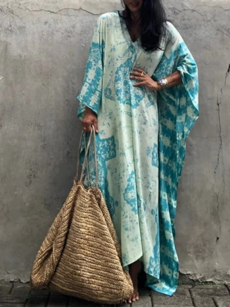 Loose Large Size Kaftan Beach Dress