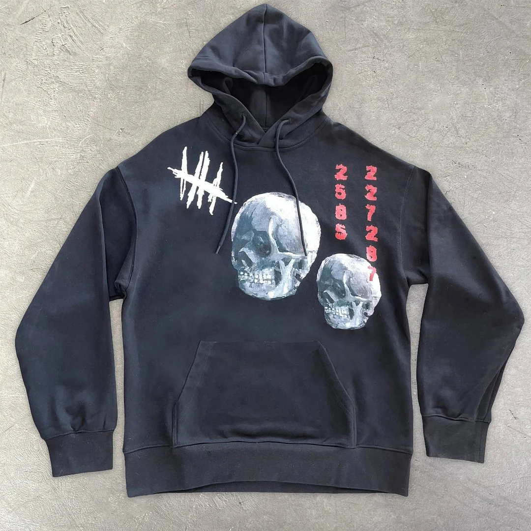 Fashion Retro Casual Tide Brand Street Long Sleeve Hoodie