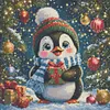 Diamond Painting -DIY Round Drill Christmas Penguin(40x40cm)