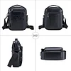 BAIGIO Leder Umh&auml;ngetasche Herren Schultertasche Vintage M&auml;nner Tasche Crossbody Bag Herrentasche zum Umh&auml;ngen Ledertasche mit Abnehmbarem Gurt f&uuml;r Business Arbeit Reise