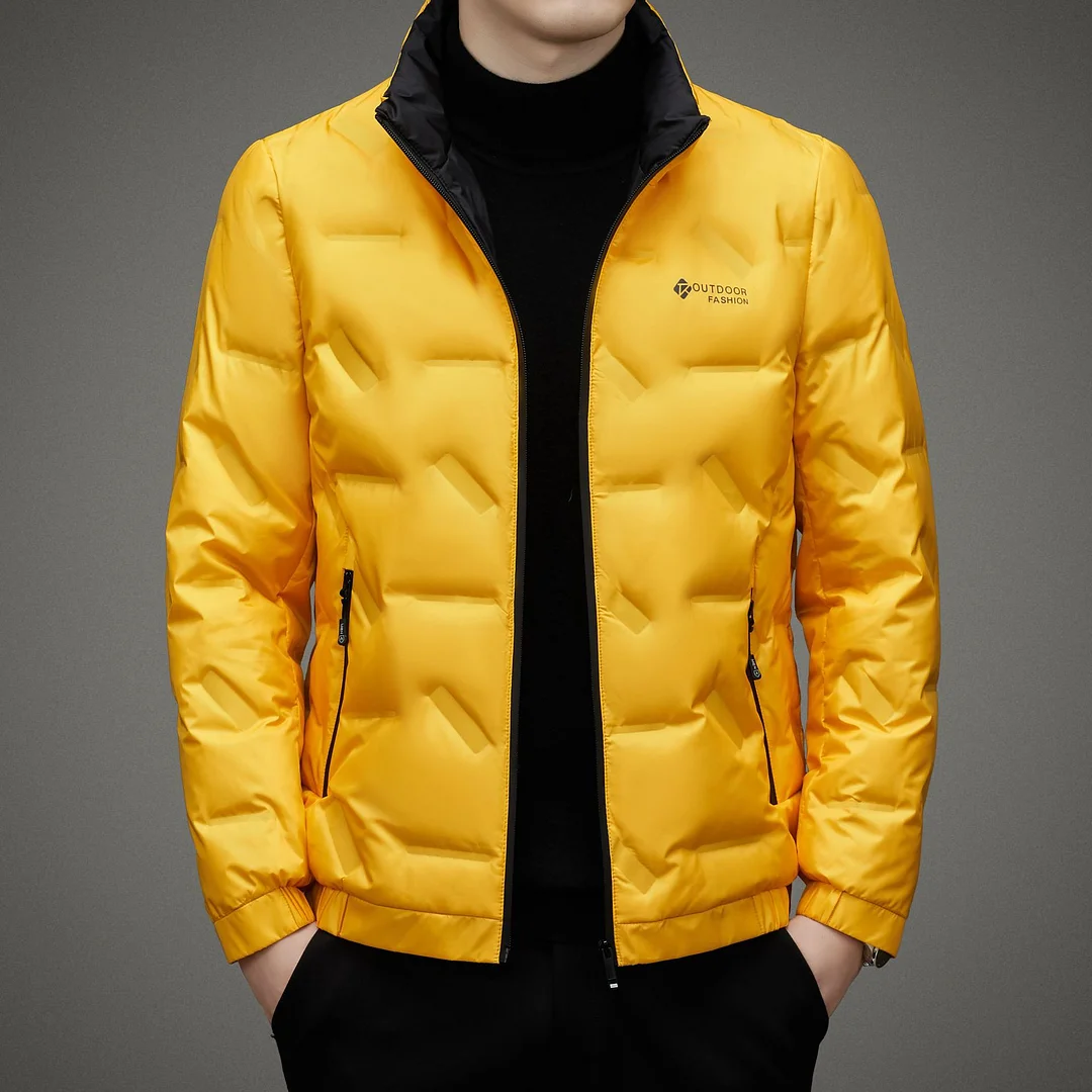 Men's Casual Stand Collar Down Jacket
