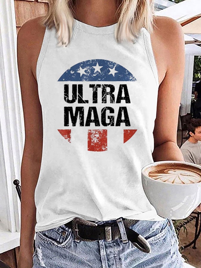 Women's Ultra MAGA Print Sleeveless T-Shirt