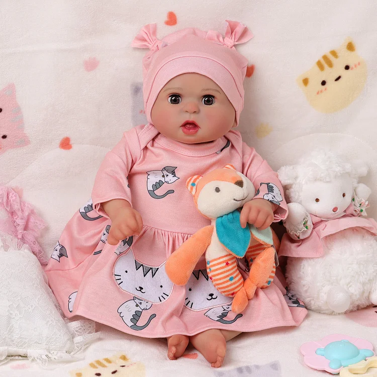 Babeside Open & Close Eyes Reborn Baby Bailyn 20'' Little Infant Girl Best Gift for Kids