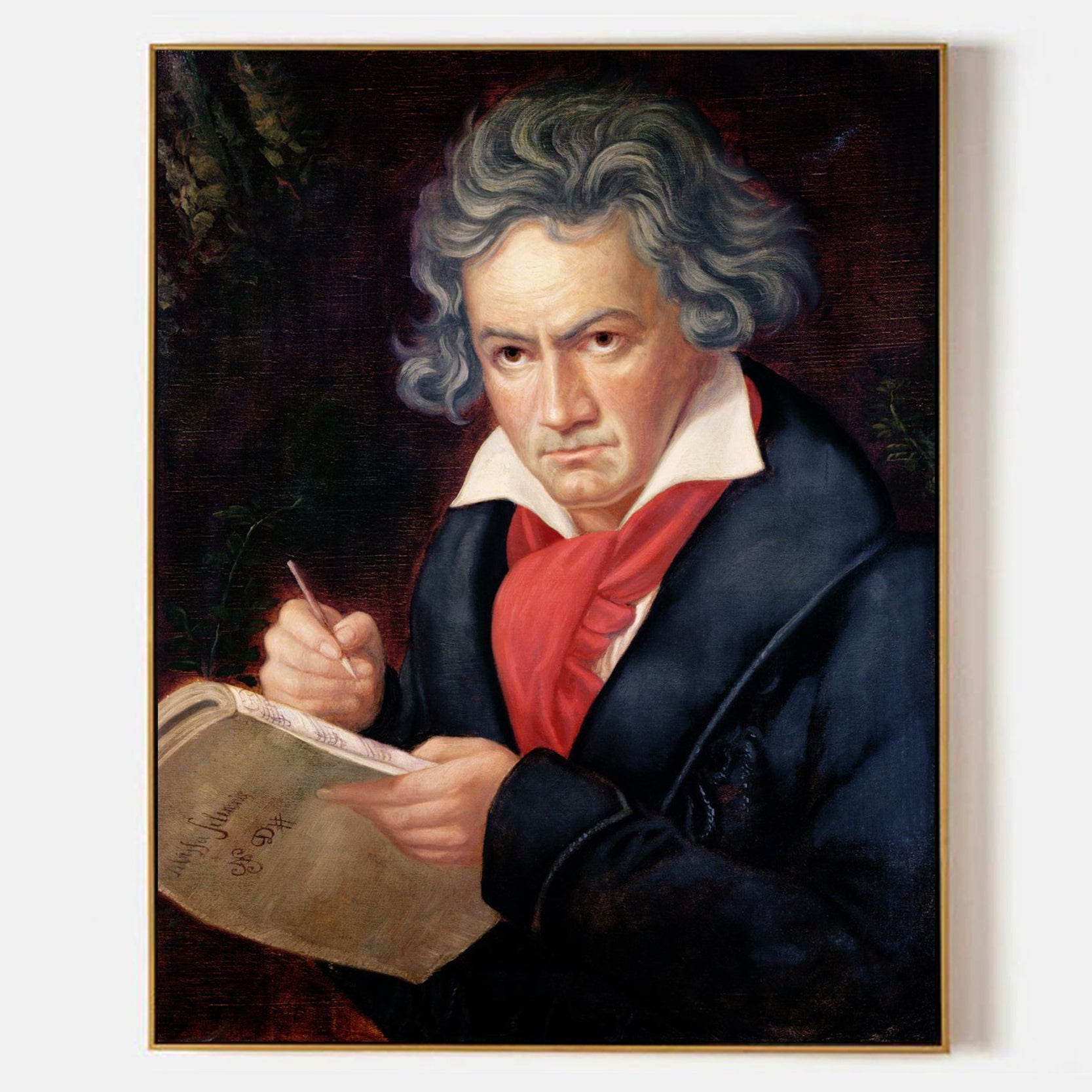 Arabelart Ludwig van Beethoven Composing his 'Missa Solemnis'-Famous Art Reproduction