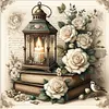 Candle Lights-11CT Stamped Cross Stitch 45*45cm/17.72*17.72in tapestrymarket