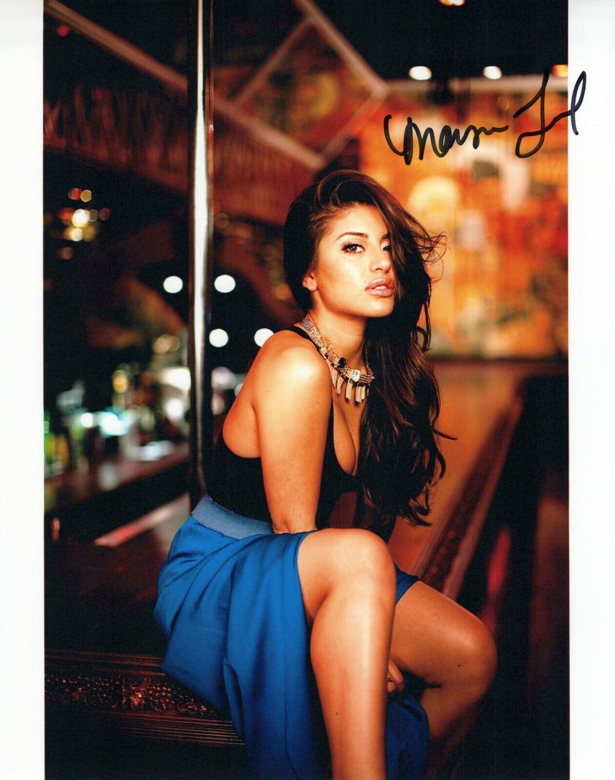 Mayra Leal glamour shot autographed Photo Poster painting signed 8x10 #28