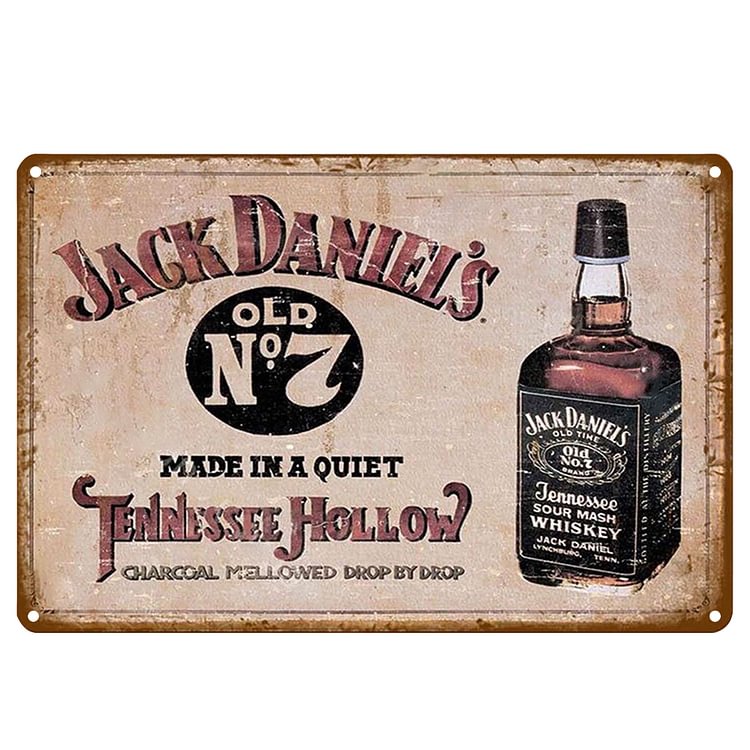 Whisky Bière Club - Enseigne Vintage Métallique/Enseignes en bois - 20*30cm/30*40cm