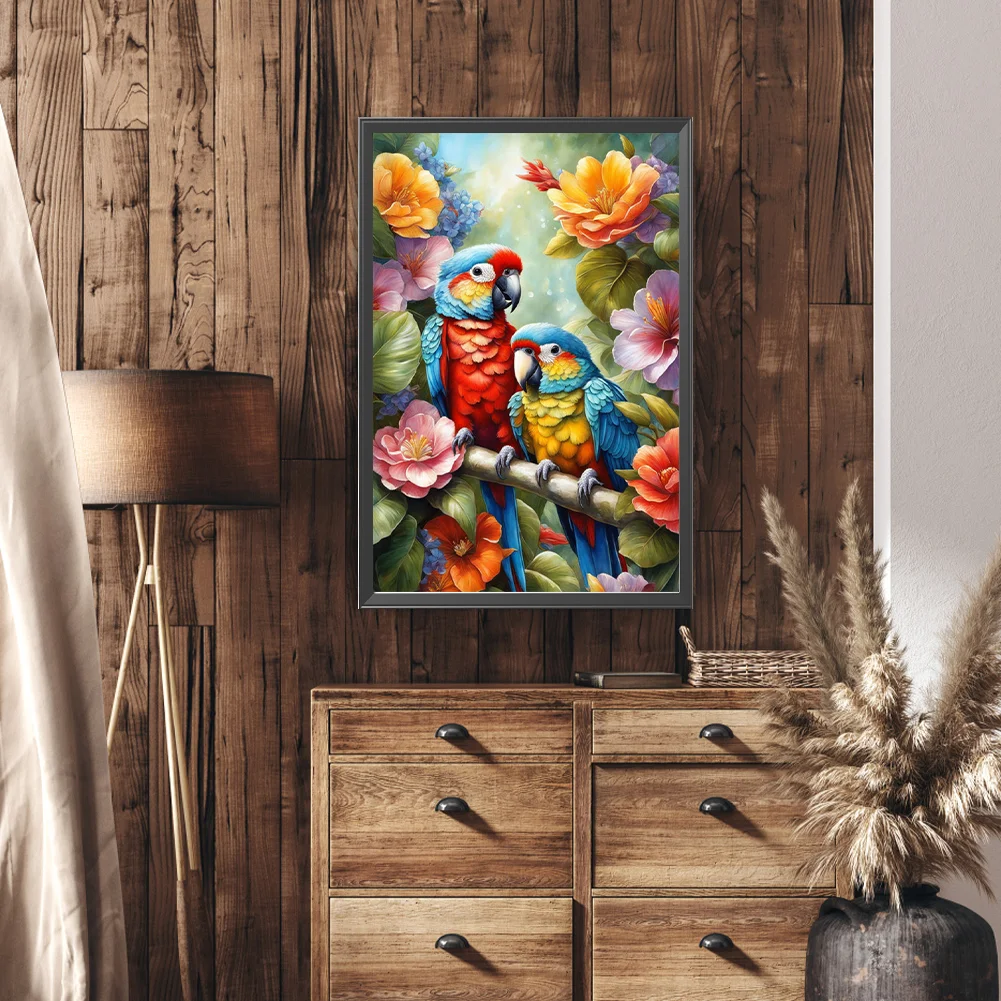 Partial AB Diamond Painting - Full Round Drill - Parrot(Canvas|45*65cm)