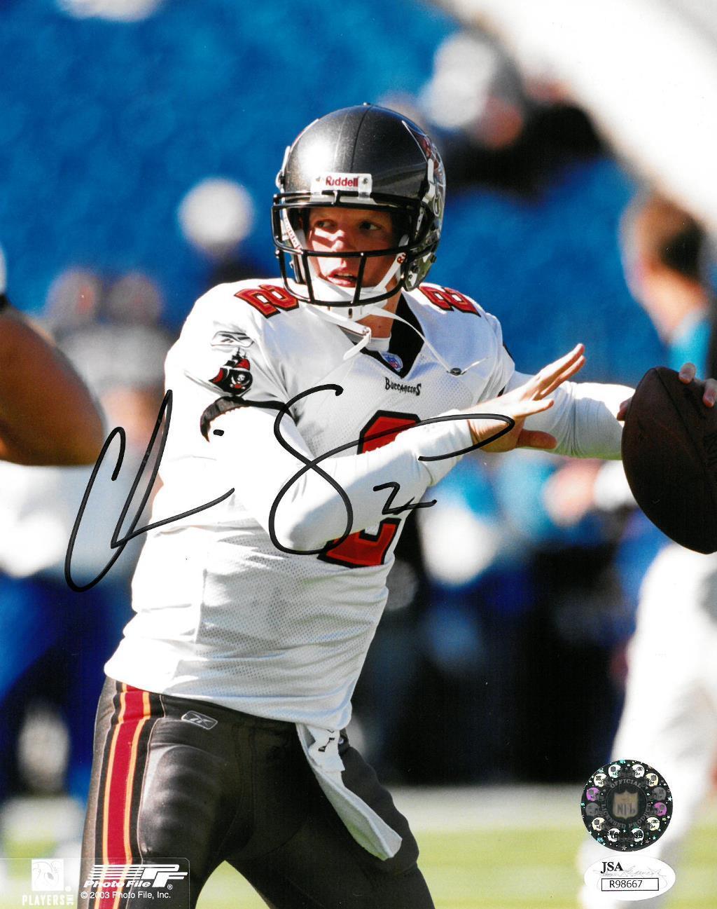 Chris Simms Signed Tampa Bay Buccaneers Autographed 8x10 Photo Poster painting JSA #R98667