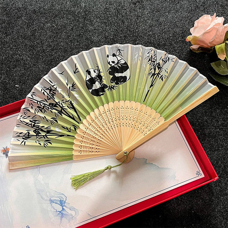 Antique Fan Folding Fan Men’s And Women’s Classical Dancing Fan Ancient Costume Performance Photography Hanfu Props Chinese Style Handmade Folding Fan