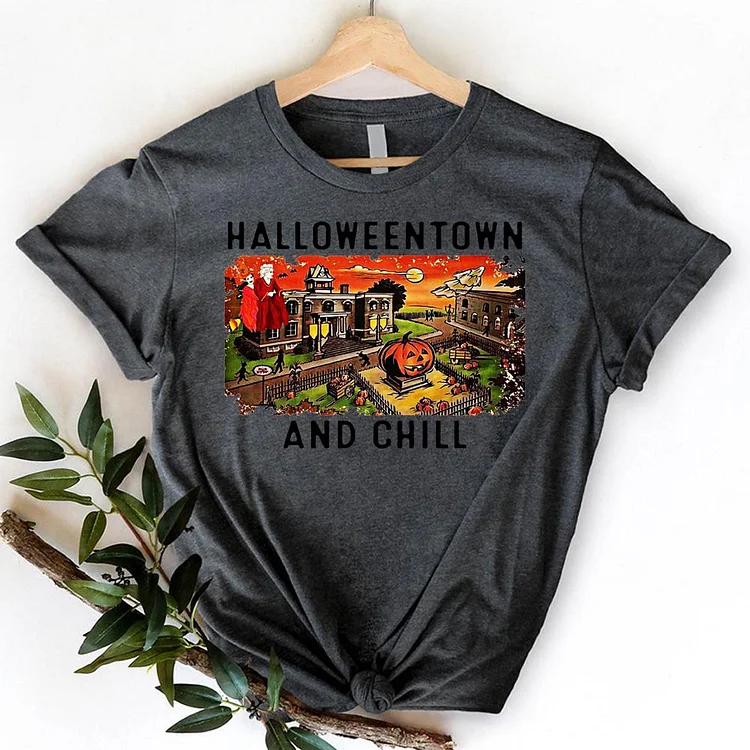 Halloweentown And Chill T-Shirt-06967