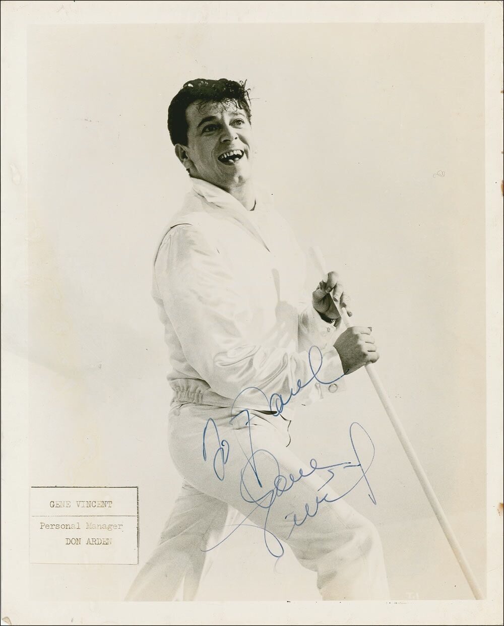 GENE VINCENT Signed Photo Poster paintinggraph - Musician Singer / Vocalist Rock & Roll preprint