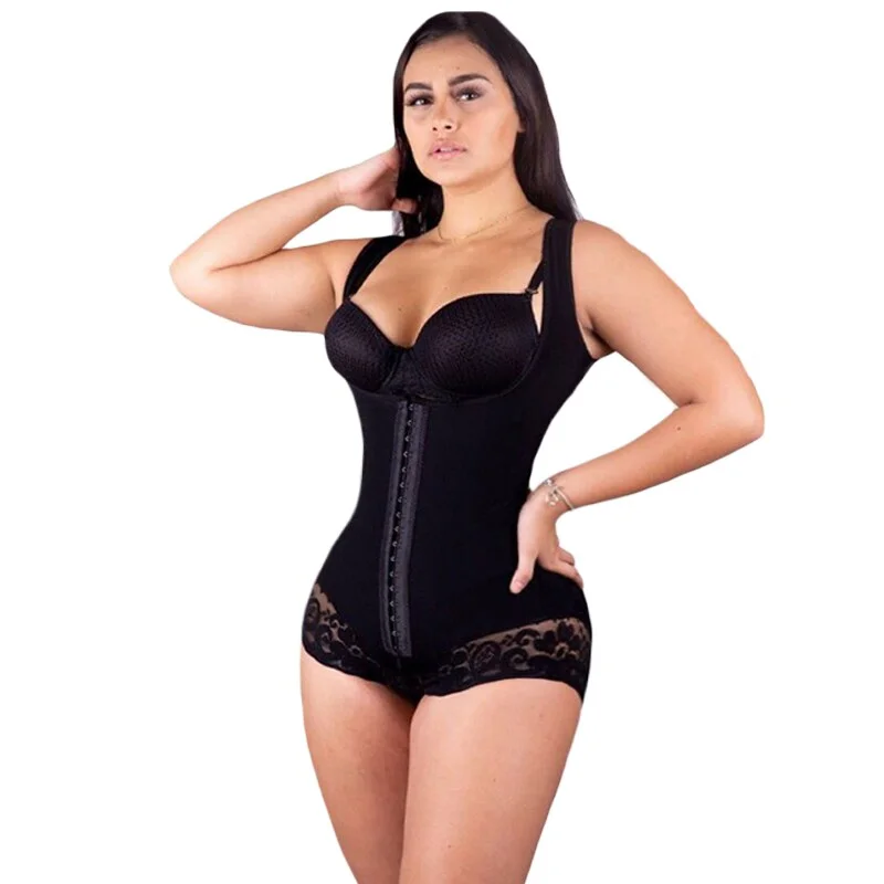 Billionm WOMEN FAJAS CHARMING CURVES FLATTEN ABDOMEN BODY SHAPER HIGH WAIST BODYSUIT POST LIPOSUCTION