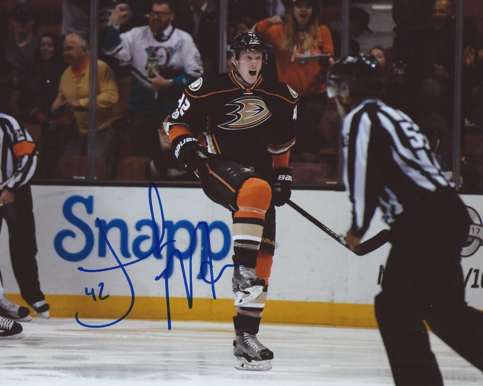 Josh Manson Signed 8x10 Photo Poster painting Anaheim Ducks Autographed COA C