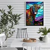 >SALE<5D DIY Full Round Drill Diamond Painting Stained Glass Yak Kit Home Decor(A3012)