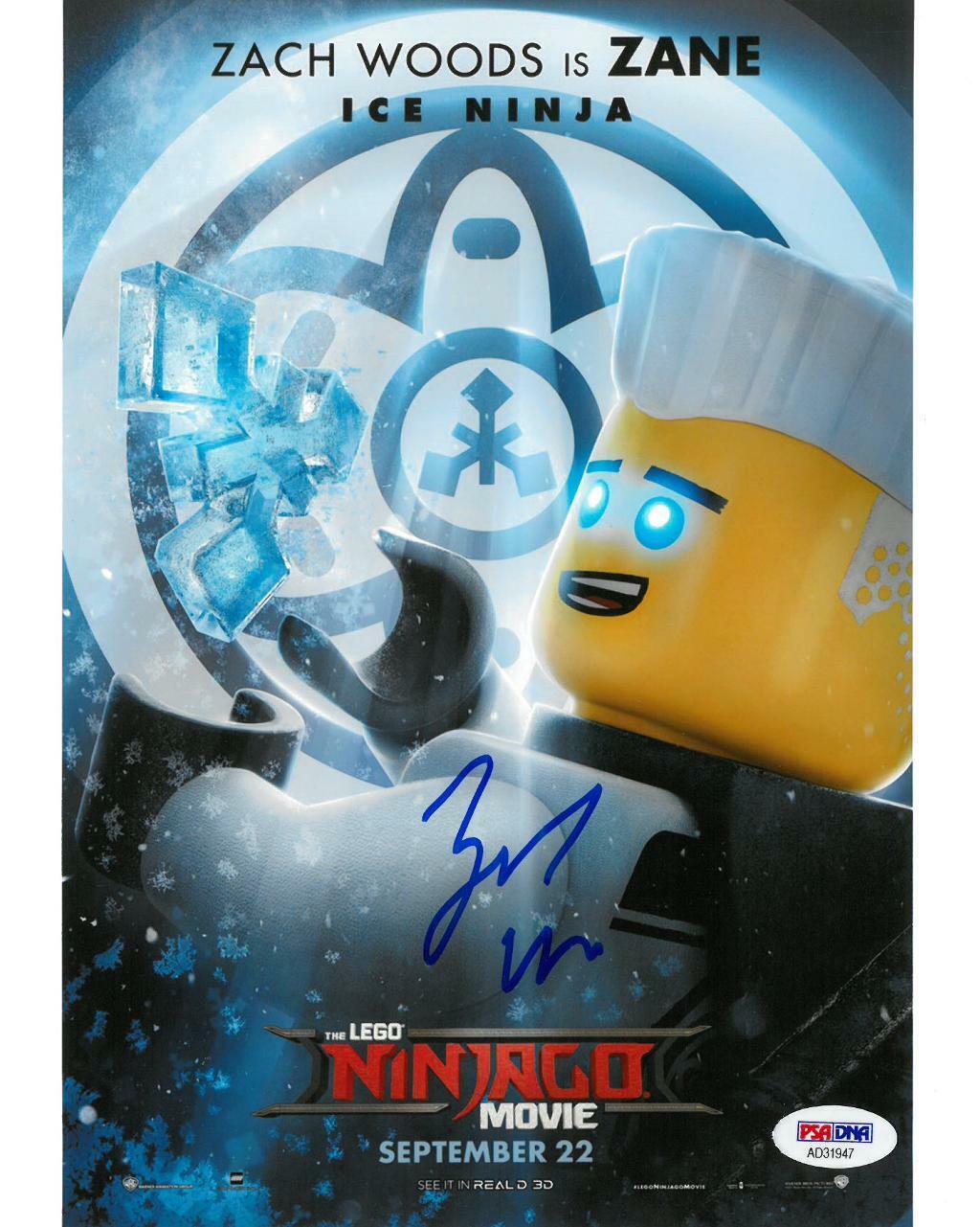 Zach Woods Signed Lego Ninjago Movie Autographed 8x10 Photo Poster painting PSA/DNA #AD31947