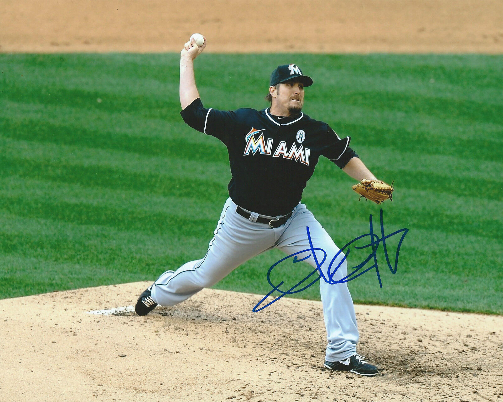 **GFA Miami Marlins *CHAD QUALLS* Signed 8x10 Photo Poster painting C1 COA**