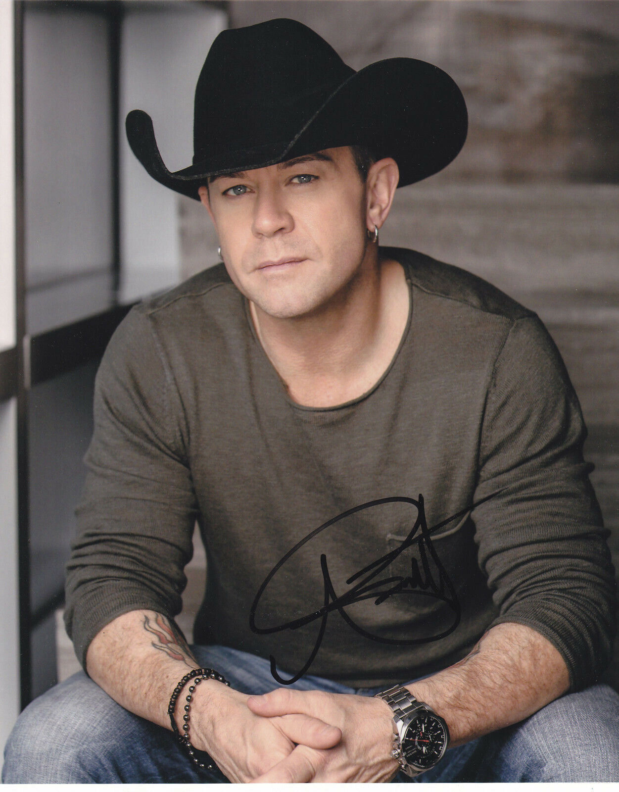 AARON PRITCHETT SIGNED AUTOGRAPHED COUNTRY MUSIC 8X10 Photo Poster painting EXACT PROOF #2