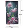 Diamond Painting-5D Full Round Drill Pink Flowers(40*70cm)