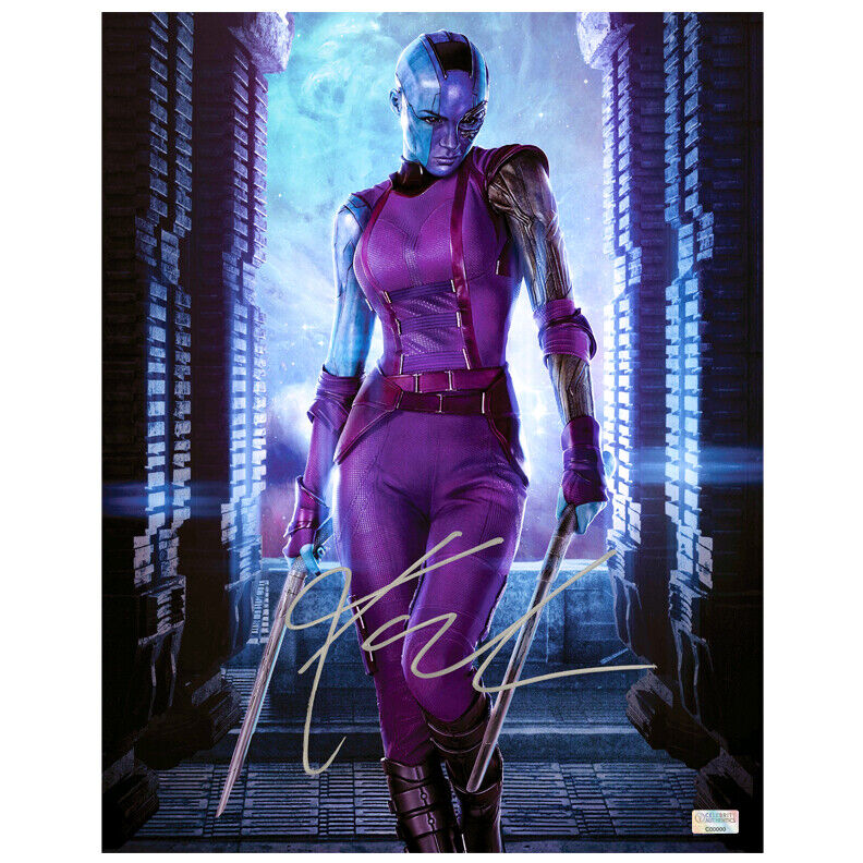 Karen Gillan Autographed 2014 Guardians of the Galaxy Nebula 11x14 Photo Poster painting