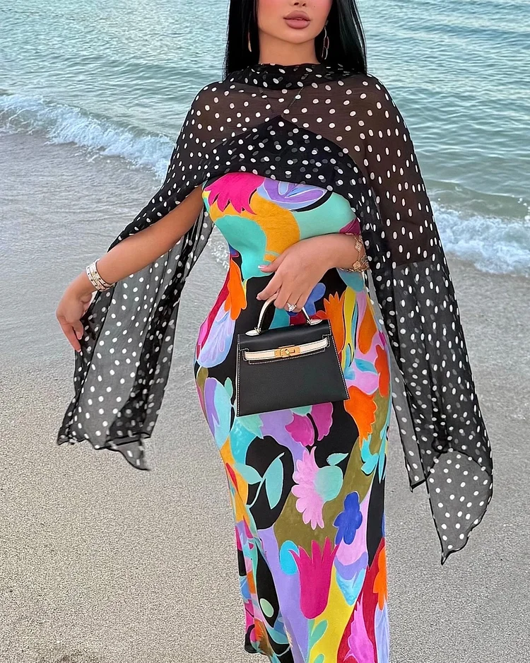 Women's Polka Dot Printed Dress