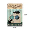 Black Cat - Vintage Metal Signs - 30*40cm