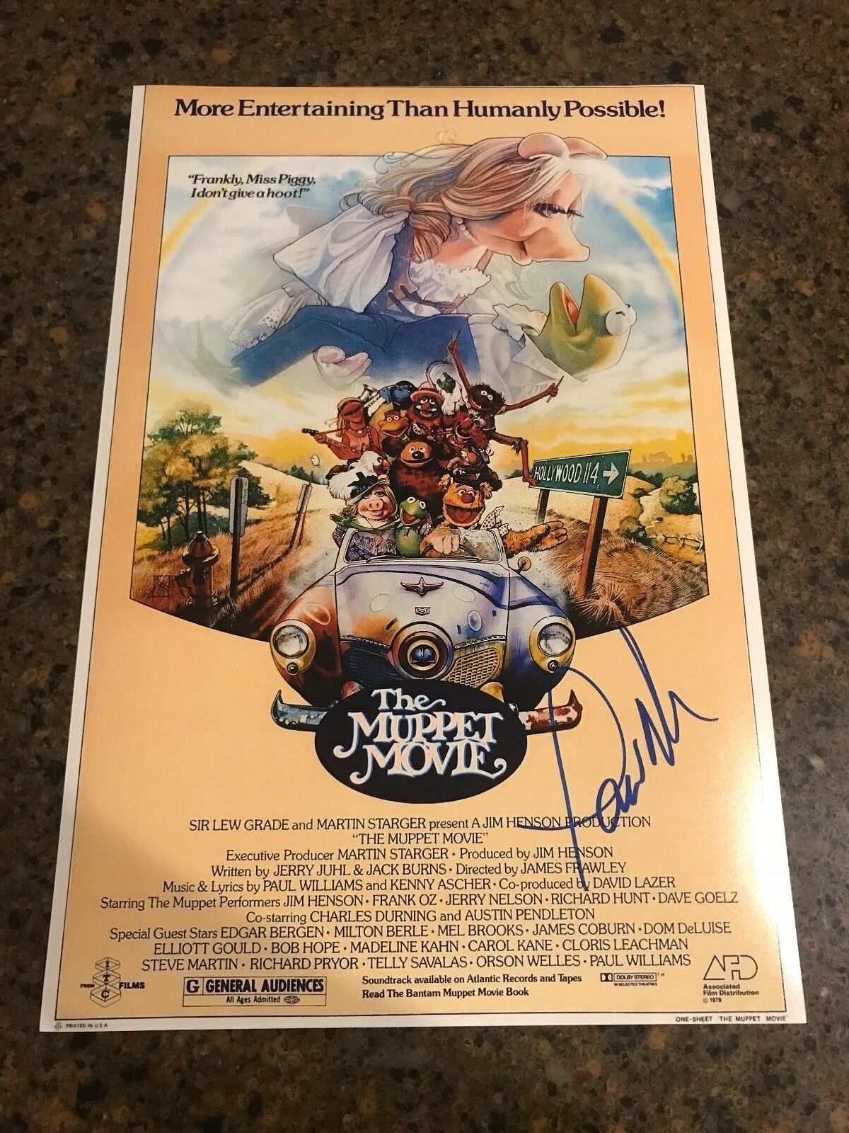 * PAUL WILLIAMS * signed autographed 12x18 Photo Poster painting poster * THE MUPPET MOVIE * 1